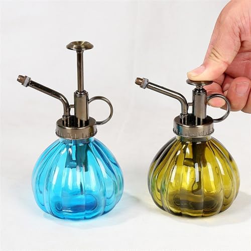 Spray Bottle for Plants, Plant Mister Spray Bottle, Glass Plant Mister Spray Bottle, Embossed Vintage Glass Watering Can, Succulent Watering Bottle with Top Pump for Outdoor (FF) - Image 5