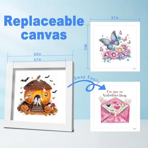 DOZEEZOP 12-Pack Small Diamond Art Kit for Adults Teens 7"x7" - Image 3