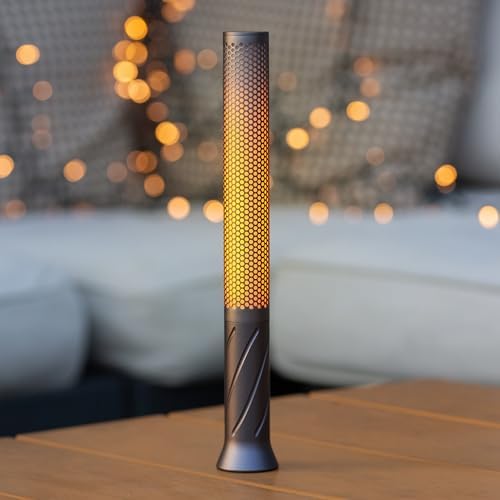 phonar Rechargeable Flameless Candle Lamp, Cordless Ambient Table Light for Bedroom, Romantic Dinner, Restaurant & Cozy Home Decor, Warm Dimmable LED Candlelight by phonar