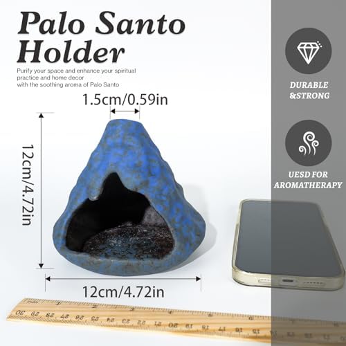 Zongzi Modeling Smudge Bowl, Palo Santo Chiminea & Sage Cone Burner Holder - Image 2