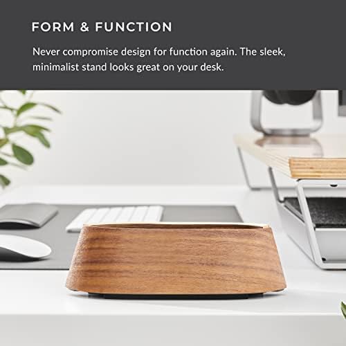 HumanCentric Vertical Laptop Stand in Black Walnut Wood, Adjustable - Image 5