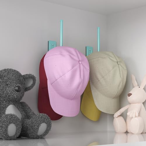 Durmmur Stainless Steel Hat Organizer, Hat Rack for Wall,Each Holds 15 Hats - Image 4