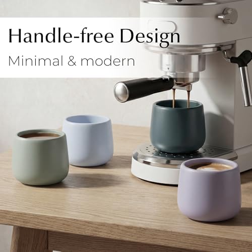 MIAMIO - Ceramic Cup Set of 4, Coffee Mugs (8.5 oz) - Nami (Pastel Coast) - Image 4