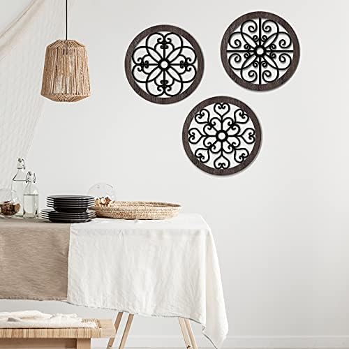 Blulu 3 Pcs Thicken Rustic Wall Decor, Wood Hanging Decor, Classic Style - Image 4