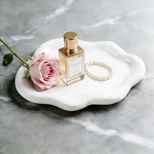 Ceramic Jewelry Tray for Women, Trinket Dish, White - Image 2