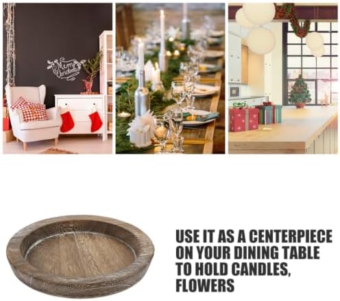 Wooden Candle Tray Centerpiece and Coffee Decor for Dining Table - Image 3