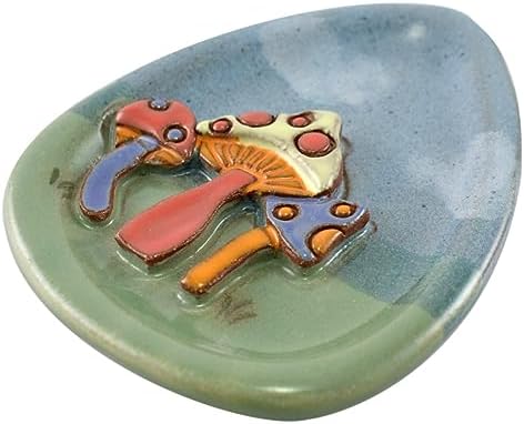 Enchanted Mushrooms American Made Stoneware Trinket Tray, 6-Inch - Image 4