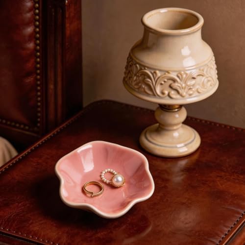 Ceramic Lotus Leaf Trinket Dish, Ring Holder for Jewelry - Image 6