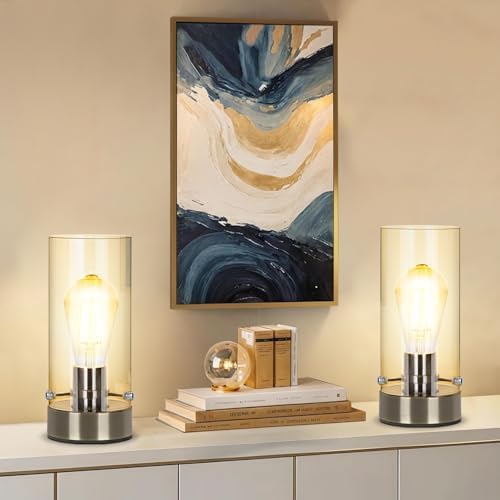 Bedside Nightstand Lamp for Bedroom Living Room, Modern Desk Lamp - Image 6