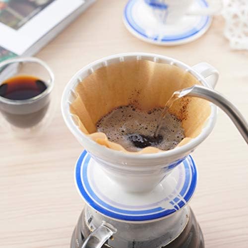 BLUE BREW Ceramic Pour Over Coffee Dripper, Size 02 Cone Coffee Maker (1-4 Cups), Manual Brew Maker, Dishwasher Safe, Portable Slow Brewing Accessories for Home, Travel, Camping, and Office (BB1002) - Image 6