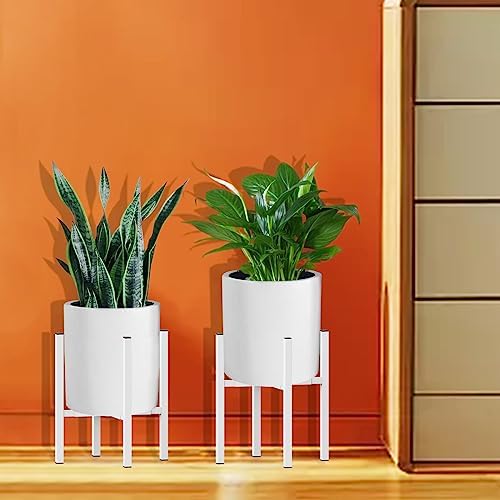 Plant Stand for 10"-16" Plant Pot Indoor Outdoor Corner, Adjustable Metal Heavy Duty for Large Pot (White 1 Pack) - Image 5
