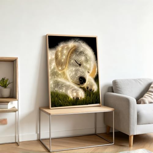 BYGFHLYW 5D Diamond Painting Kit, Dog Diamond Art for Adults 12X16In - Image 4