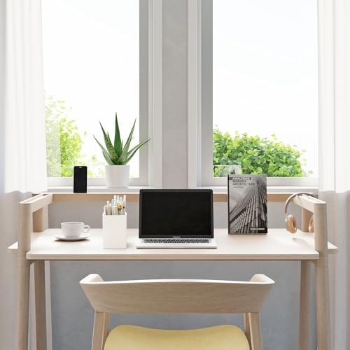 Pen Holder for Desk,Nordic Elegance Square Silicone Pencil Holder Soft Minimalist Desk Pen Cup Stand Waterproof Multifunctional Office Supplies for Home,Kids and School(Beige) - Image 7