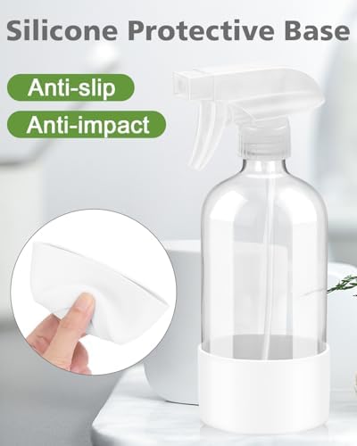 Glass Spray Bottles for Cleaning - 16 oz Spray Bottles with Silicone Sleeve - Image 3
