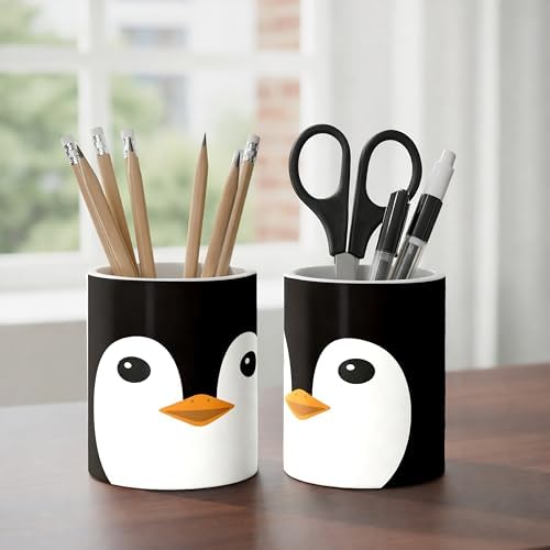 Ceramic Pen Holder Desk Accessories Brush Holder Pencil Holder Organizer - Image 5