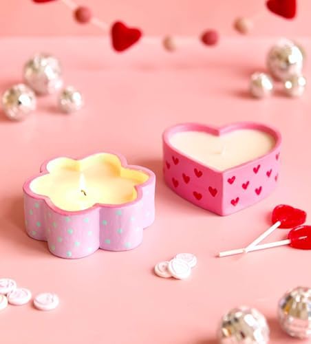Pott'd Date Night Candle Kit – Romantic DIY Craft Kit for Couples. Includes Air-Dry Clay, Candle Wax, Paints, Tools, Fragrance Oil & Beads – Perfect for Valentine's Day, Anniversaries, or Date Nights - Image 2