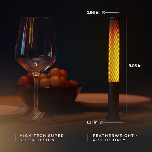 phonar Rechargeable Flameless Candle Lamp, Cordless Ambient Table Light for Bedroom, Romantic Dinner, Restaurant & Cozy Home Decor, Warm Dimmable LED Candlelight - Image 4