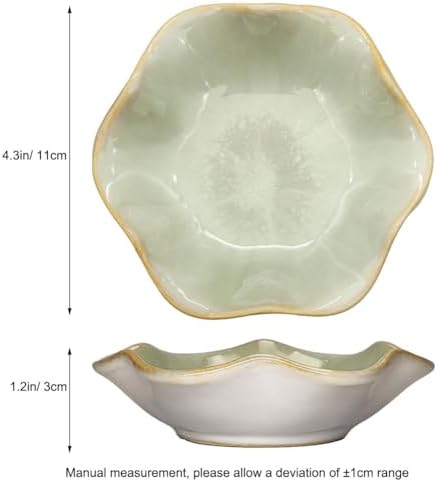 Ceramic Jewelry Tray,Leaf jewelry dish,Tiny Key Bowl,jewelry holder,small ring dishes holder,Jewelry Plate,trinket,nightstand decor for entryway table Home Decor gift for Mom women girls(Green) - Image 7