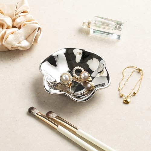 Ceramic Lotus Leaf Trinket Dish, Ring Holder for Jewelry - Image 5