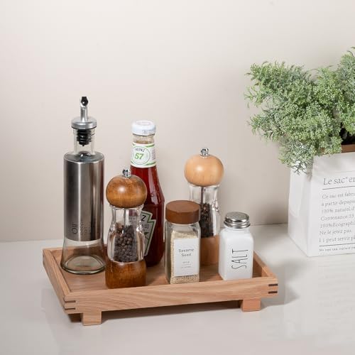 Decorative Tray Farmhouse Decor Wood Soap Holder, 11.4 * 6.7 Brown - Image 4