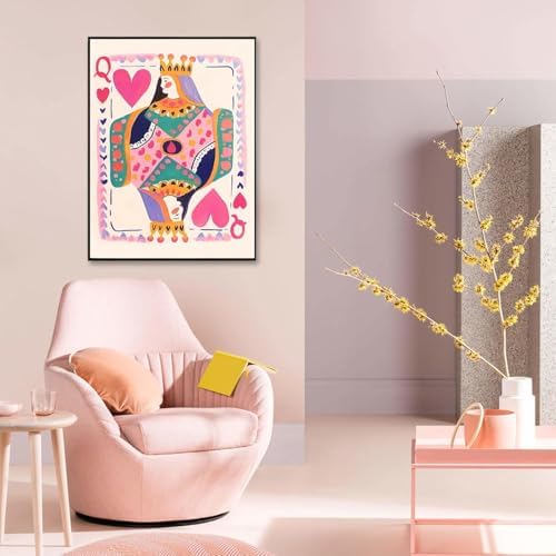 Pink Poker Diamond Art Kits for Adults Diamond Painting Kit for Beginner - Image 3