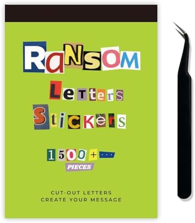 1500Pcs Alphabet Letter Stickers Book & Scrapbook Supplies by JUNKJWBZ%7CPeelStickInspir