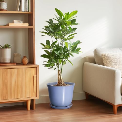 Ceramic Plant Pots, 10 Inch Plant Pot for Indoor, Purple-Blue - Image 4