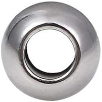 Stainless Steel Spacer Beads 5x4mm Round Loose Charm Caps Beads for DIY Jewelry Making 100pcs with 2.5mm Hole
