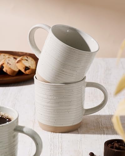 famiware Coffee Mugs Set of 8, 13 oz Mug Set, Ceramic Cup Set with Handle - Image 3