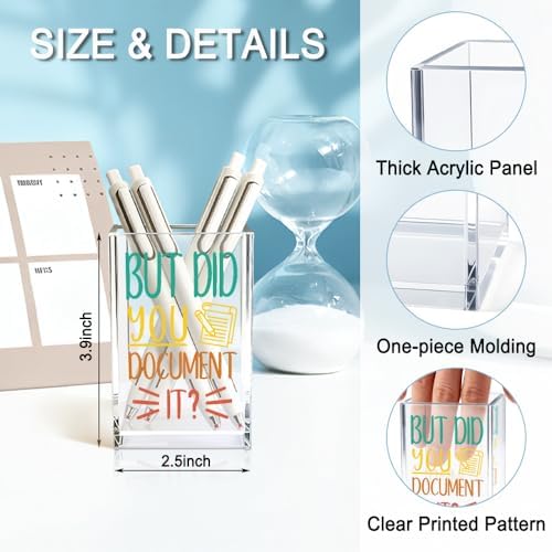 Funny But Did You Document It Acrylic Cosmetic Pen Holder Cup Gifts - Image 2