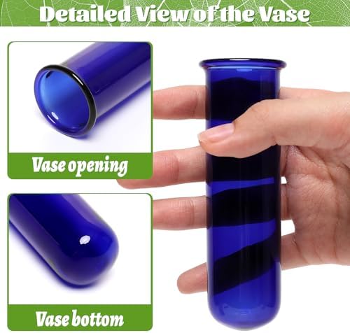 Glass Plant Propagation Station with 5 Test Tubes Colorful Planter Vase - Image 3