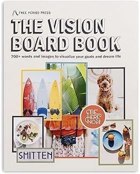 Free Period Press Vision Board Book, 700+ Words & Images in All Categories, for Visualizing Your Life Goals & Dreams, Playful, Stylish Pictures for Collage Making & Scrapbooking (Adult) by FreePeriodPress