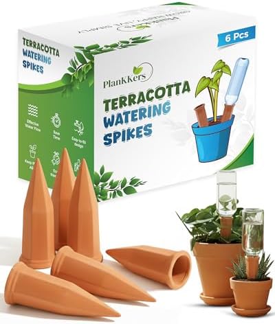 Plant Watering Devices, Self Watering Spikes, Self Watering Planter Insert, Terracotta Watering Spikes, Plant Watering Spikes, Vacation Plant Watering Devices, Water Plants While Away by Plankkers