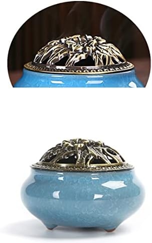 Ceramic Incense Burner with Lid, Cone Coil Incense Holder for Home - Image 5
