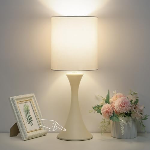Dimmable Table Lamp, 3 Way Touch Control Desk Lamp, Small Bedside Light by Seasidevillage