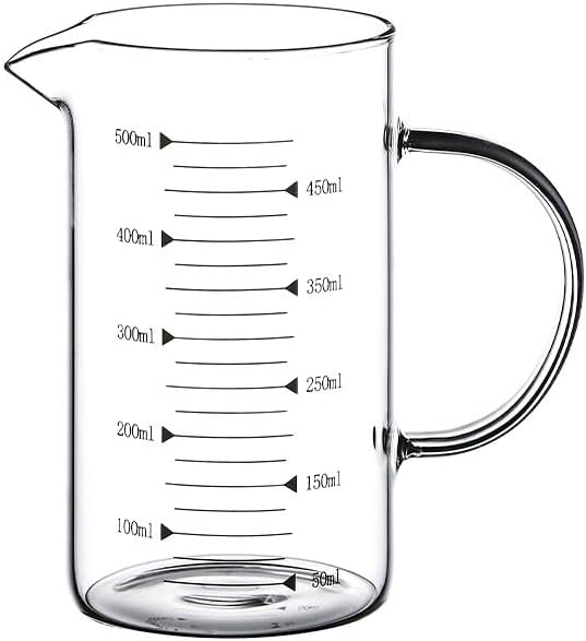 Glass Measuring Cup 16Oz/500ml Easy to Read V-Shaped Spout - High Borosilicate Glass Measuring Cup for Kitchen or Dining - Image 6