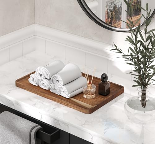 VERTORGAN Acacia Wood Serving Tray,15.8x9.8 Inch Trays,Home Decor - Image 5