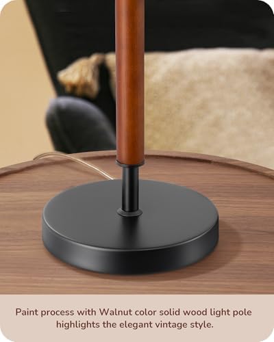 EDISHINE Mid Century Table Lamp Set of 2, Pull Chain Switch, Metal Base - Image 3