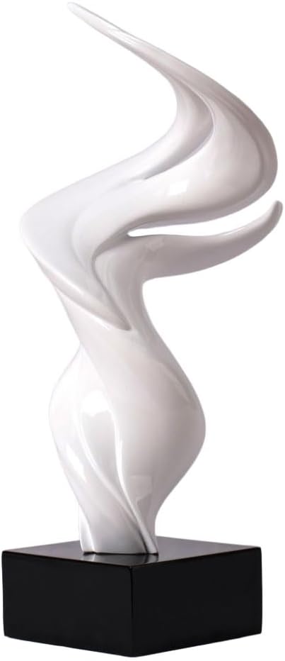 HAUCOZE Modern Sculpture Decor Abstract Statue Figurine Home Decoration Gifts Table Centerpiece Crafts Polyresin Arts 16.0 inch