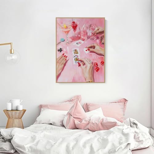 Pink Poker Diamond Art Kits for Adults Diamond Painting Kit for Beginner - Image 5