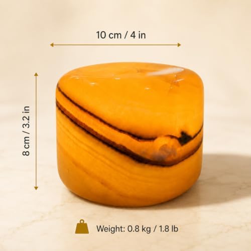 Marmor Marble Lamp Table Lamp Unique Stone Touch Lamp Pat Lamp Type-C 3 Way Bedside Lamp Ambient Light Bedroom Stands Night Light Decorative LED Warm Portable Lamp Rechargeable (Amber Jade) - Image 2