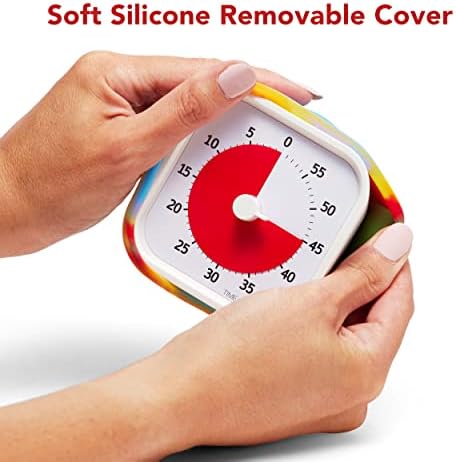 TIME TIMER Soft Removable Cover - Special Edition - Compatible with MOD Visual Timer - for Classroom Learning, Elementary Teachers Desk Clock, Homeschool Study Tool and Office Meetings (Tie Dye) - Image 2