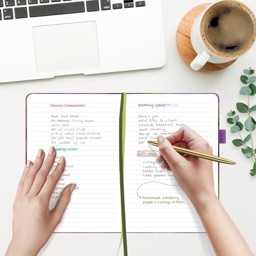 &And Per Se Lined Hardcover Notebook – A5 5.7"x8" College Ruled, 160 Pages, 100gsm Thick Paper – Aesthetic Journal for Women, Gift-Ready Planner, Everyday Writing Notebook (Lavender Grove) - Image 6