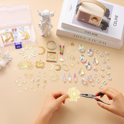 IcosaMro 400PCS Sun Catcher Kit Arts and Crafts for Adults Crystal Suncatcher Crafts Kit Suncatchers DIY Prism Making Supplies for Indoor Window Hanging, Outdoor Garden Decor Wedding Christmas - Image 6
