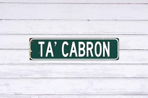 Rustic Metal Tin Sign Ta Cabron 4x16 in Vintage Wall Art for Home Bar Cafe & Garage Decor - Image 6