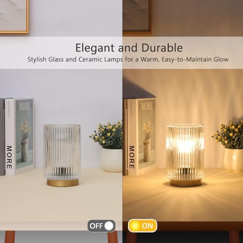 Cordless Table Lamp with Timer, Bedside Lamps with LED Warm Light - Image 3
