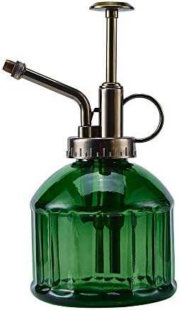 Glass Plant Mister Spray Bottle for Indoor, 6.7 oz - Ultra Fine Mist Green by Ebristar