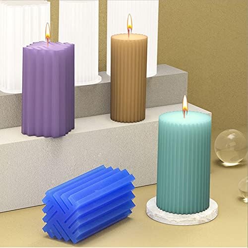 6Pcs Silicone Candle Molds Set for Candle Making - Image 5