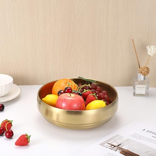 9.1" Stainless Steel Bowl Decorative Key Bowl for Entryway Table - Image 3