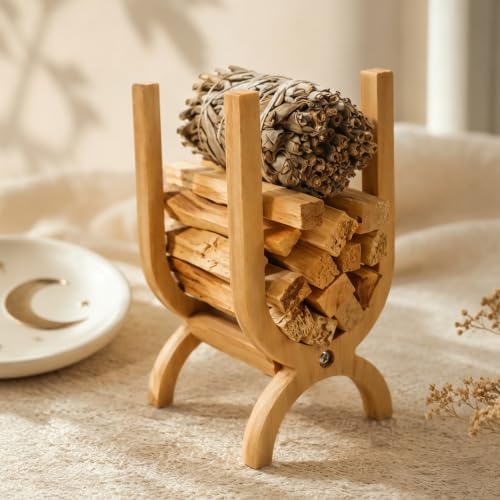 Natural Palo Santo Holder, Incense Storage for Palo Santo Sticks & Sage by MOUGIGI
